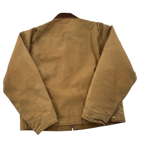 Vintage Carhartt J01 Distressed Detroit Blanket Lined Jacket USA Made Size 46 L - Picture 2 of 13